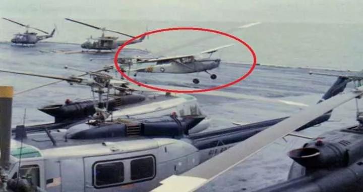 为救家人，南越飞行员战斗力大爆发，冒死降落美军航母