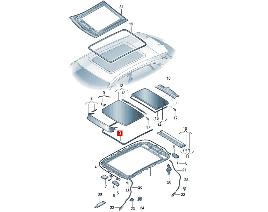 The Audi Q3 sunroof leaks, which may be related to three reasons, the