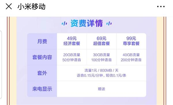 小米移动推5G卡，资费套餐层面更加平价，你能抢鲜一波吗？