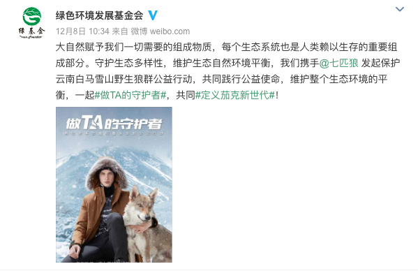 七匹狼再次攜手綠基會，傳遞公益時尚新態度