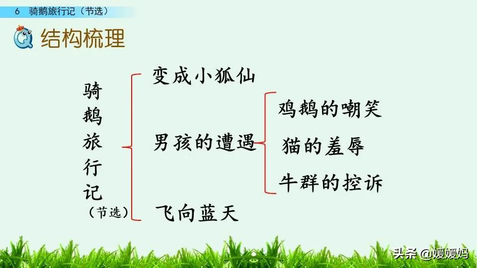 六年级下册语文第6课《骑鹅旅行记(节选)》图文详解及同步练习