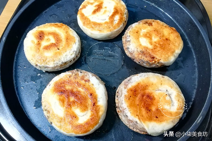 圖片[20]-一碗面粉 2把花生米 教你做花生酥燒餅 外酥里軟 5分鐘就出鍋-起舞食譜網