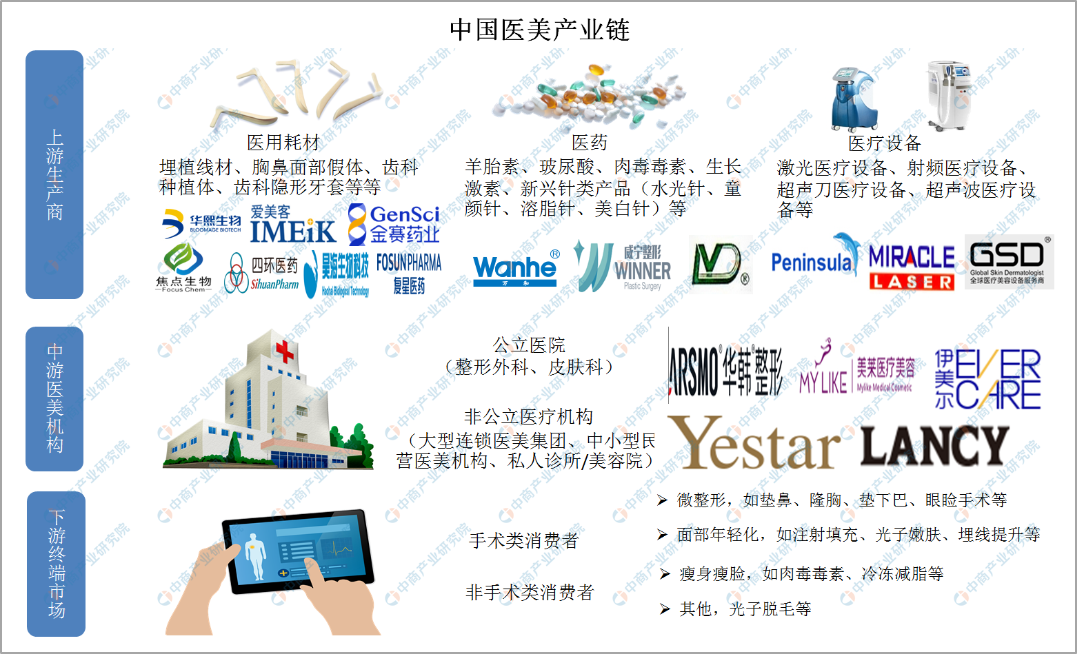 2021年中国医美行业产业链图谱上中下游深度剖析_中国民族品牌促进网