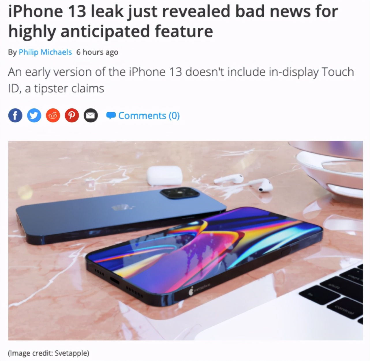 iPhone 13原型机曝光，一些备功能可能会让用户失望