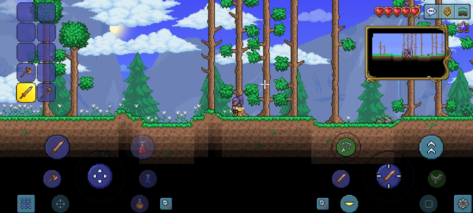"Terraria" mobile game demo report the world after the blow of the twoway foil is still