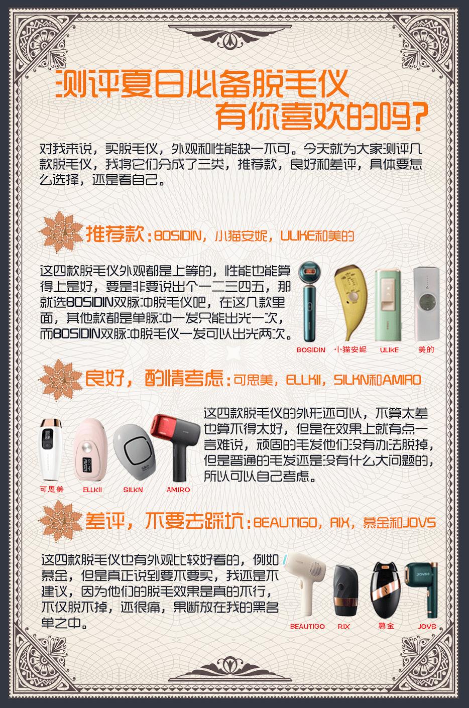 测评夏日必备脱毛仪 夏天最靓的仔非我莫属 资讯咖