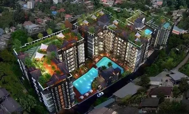 泰国清迈内环核心地段景观公寓丨Grand Tree Condo 萍河·橡树湾