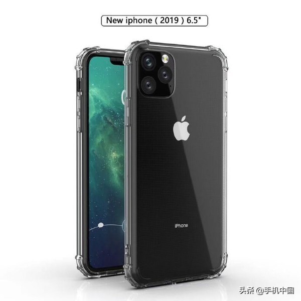 2019款新iPhone宣图曝出 6.5英寸屏 后置摄像头三监控摄像头