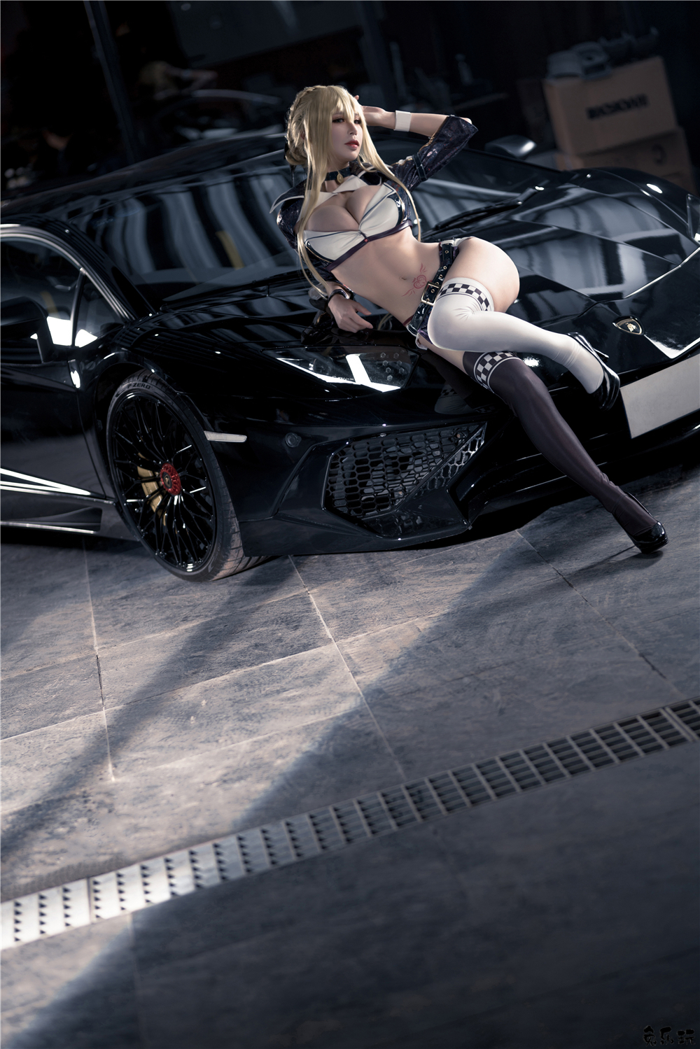 【cosplay】爱老师_PhD作品合集精选丨玛修-黑枪呆-同人赛车