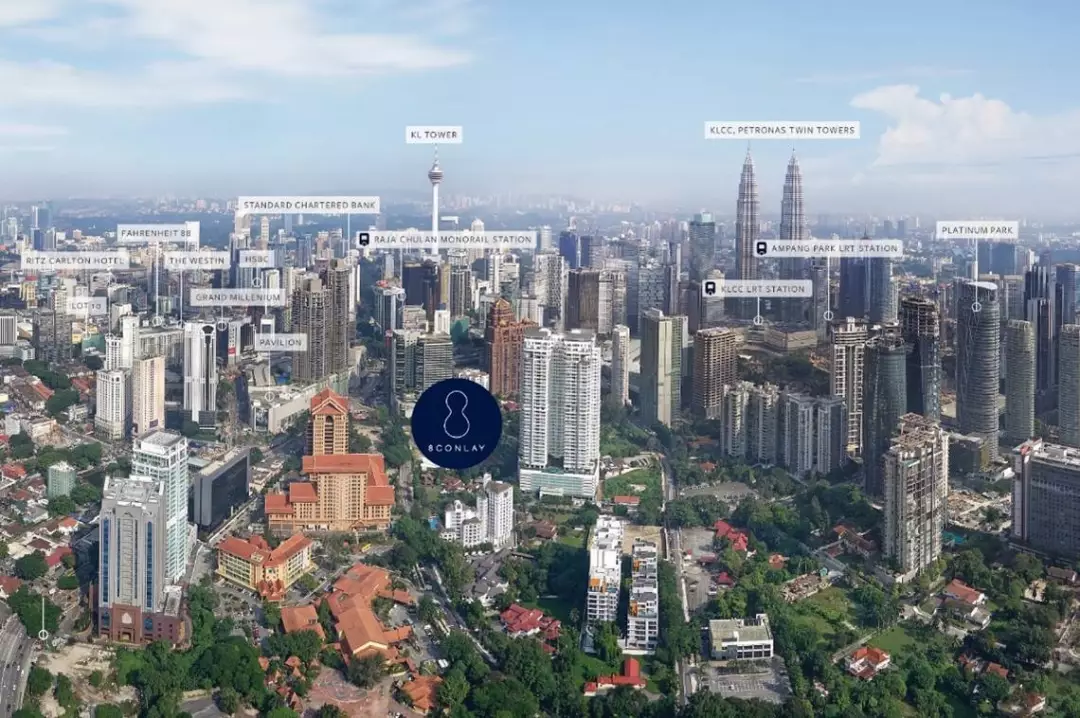 马来西亚吉隆坡核心区高端临铁公寓 凯宾斯基8 Conlay