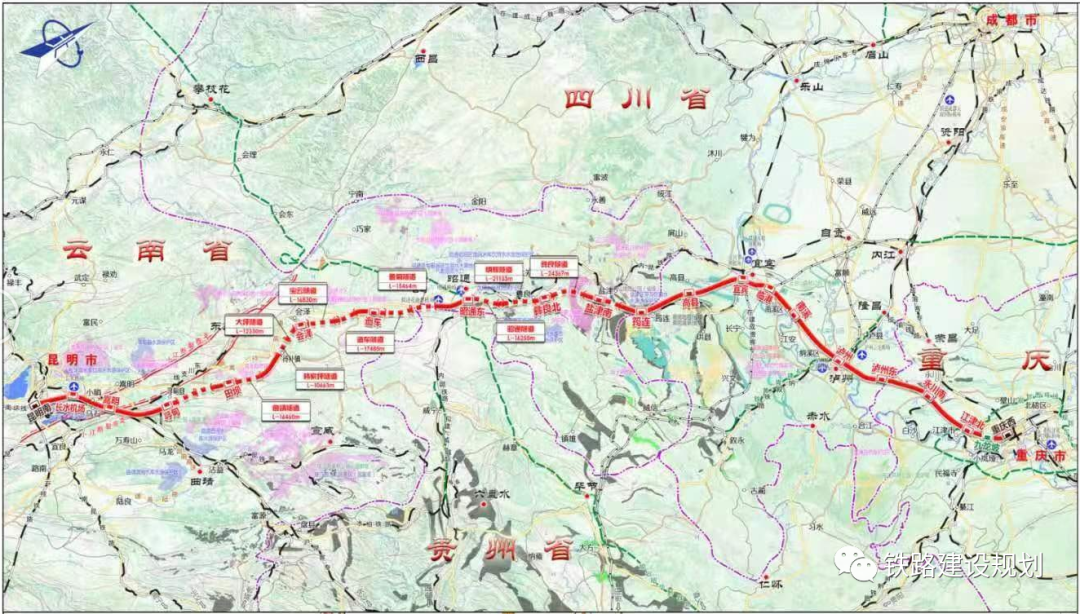 渝昆高铁重庆至宜宾段施工招标！12月底正式开工2025年竣工