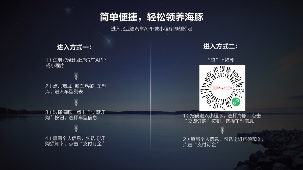 比亚迪海洋车系发布，e平台 3.0首款车型海豚启动预售