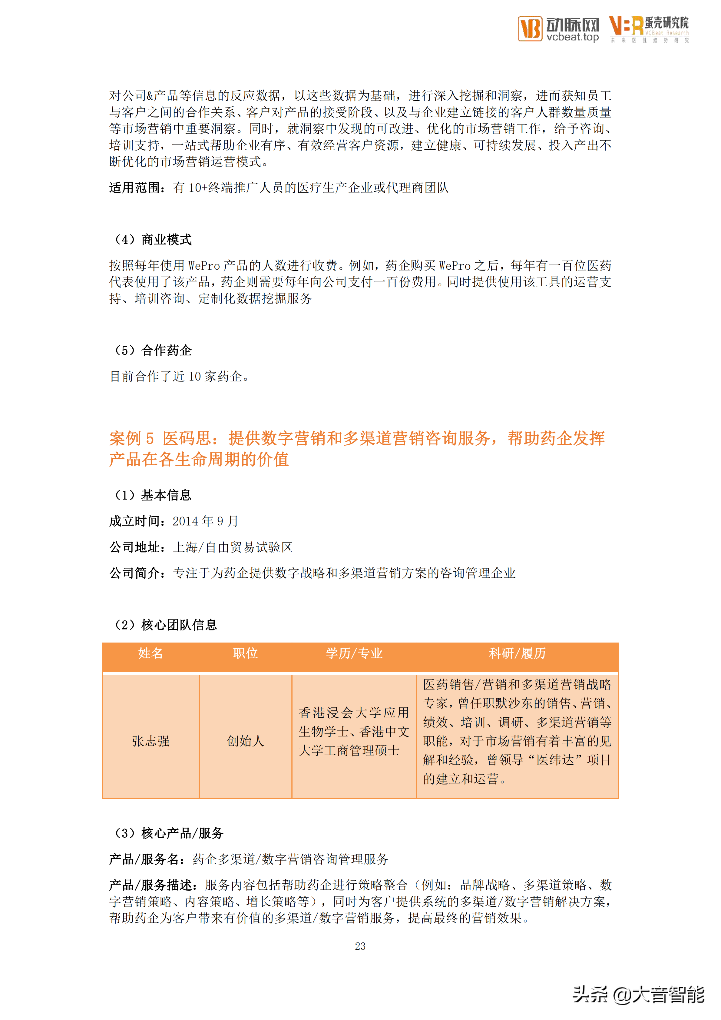 智慧医疗项目总结：医药数字化营销服务行业创新报告