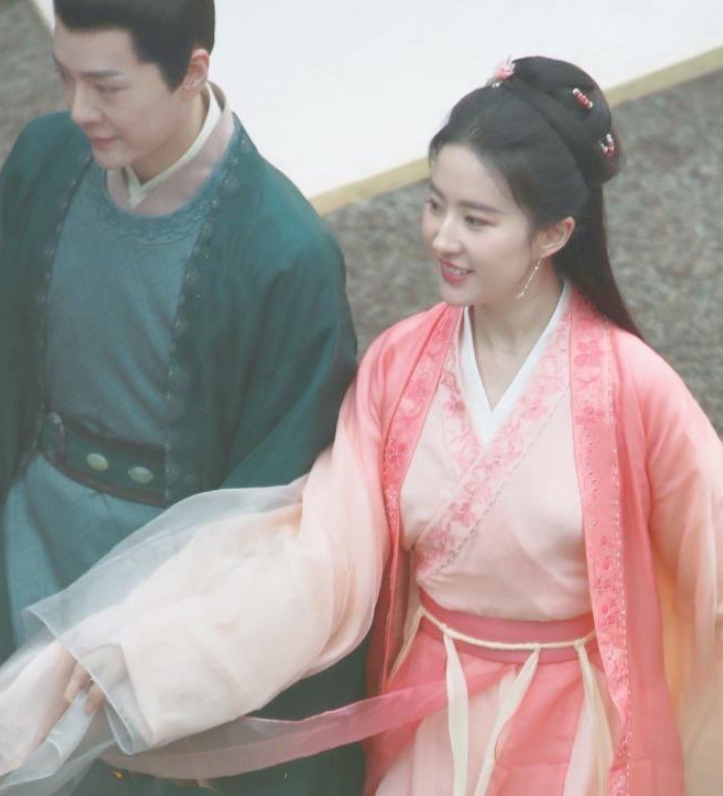 " dream Hua Lu " pass a road to appear again, yi Fei of Chen Xiao Liu pulls a hand to illuminate, her fairy of modelling of woman pink garment