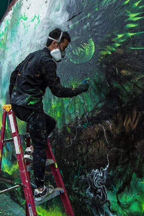 90后广东佛山画图男,用中国风涂鸦征服了老外,作品红了全球