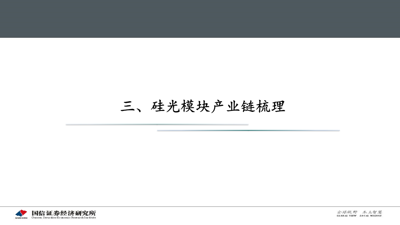 光通信产业专题报告：硅光模块大有可为
