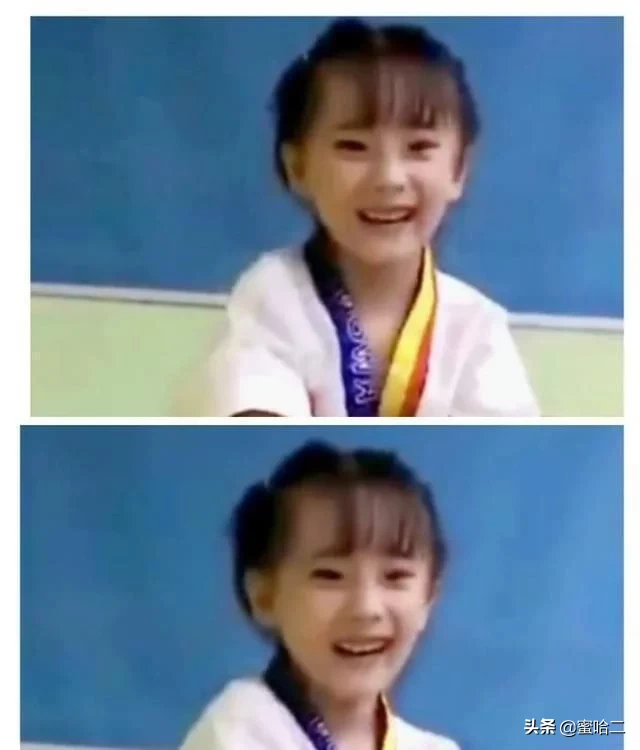 杨幂遗传基因太强了！闺女小糯米正面照疑似被