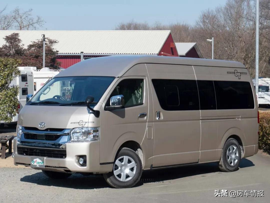 The new Toyota Hiace RV has a large space for up to 7 people, with a 2 ...