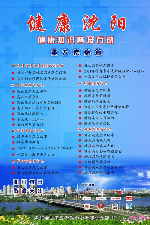 沈陽市健康知識普及行動線上系列科普活動正式啟動