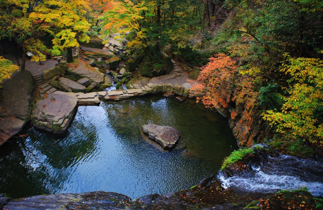 There is a heartbeat called the autumn of the Qinba Mountains!  Red leaves in clear autumn, encounter romantic scenery