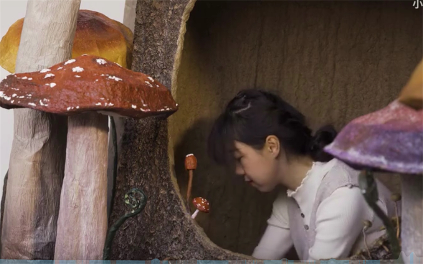 姑娘用攒2年的废纸箱，为自己造了个蘑菇屋！这手艺让人羡慕