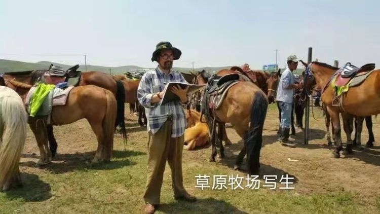 当代画马名家刘院明的艺术风采