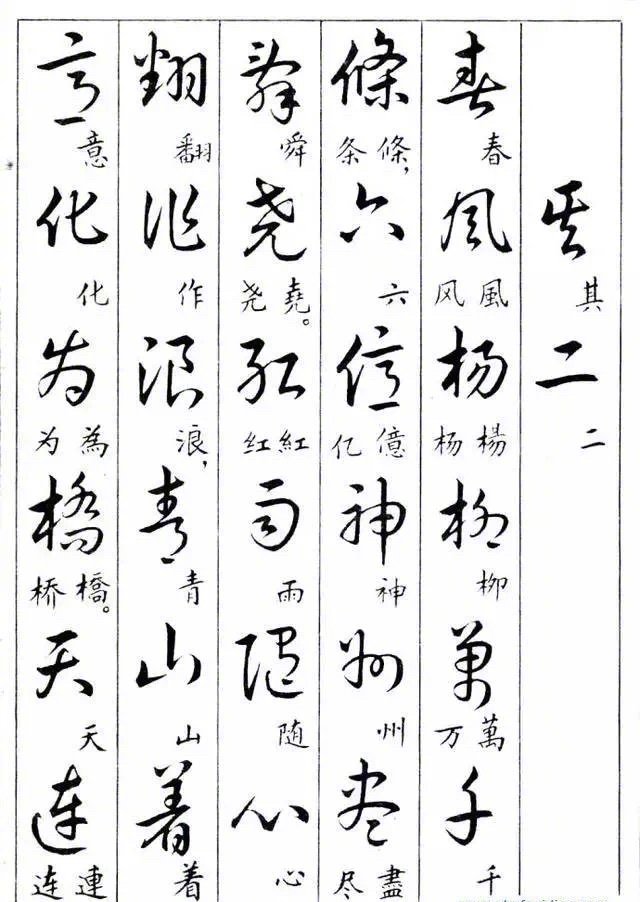 Cursive regular script comparison table - iMedia