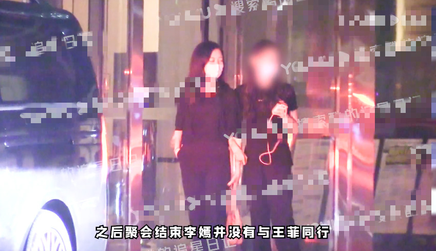 王菲现身聚会兴致高，和李嫣搭话烟酒不离手，