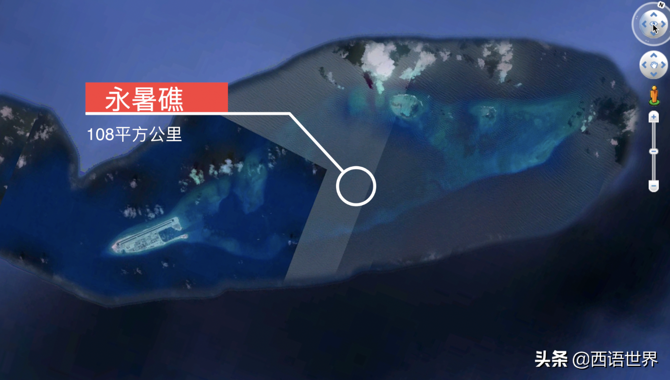 中国南沙群岛第一大礁：柏礁，可建超大的海上
