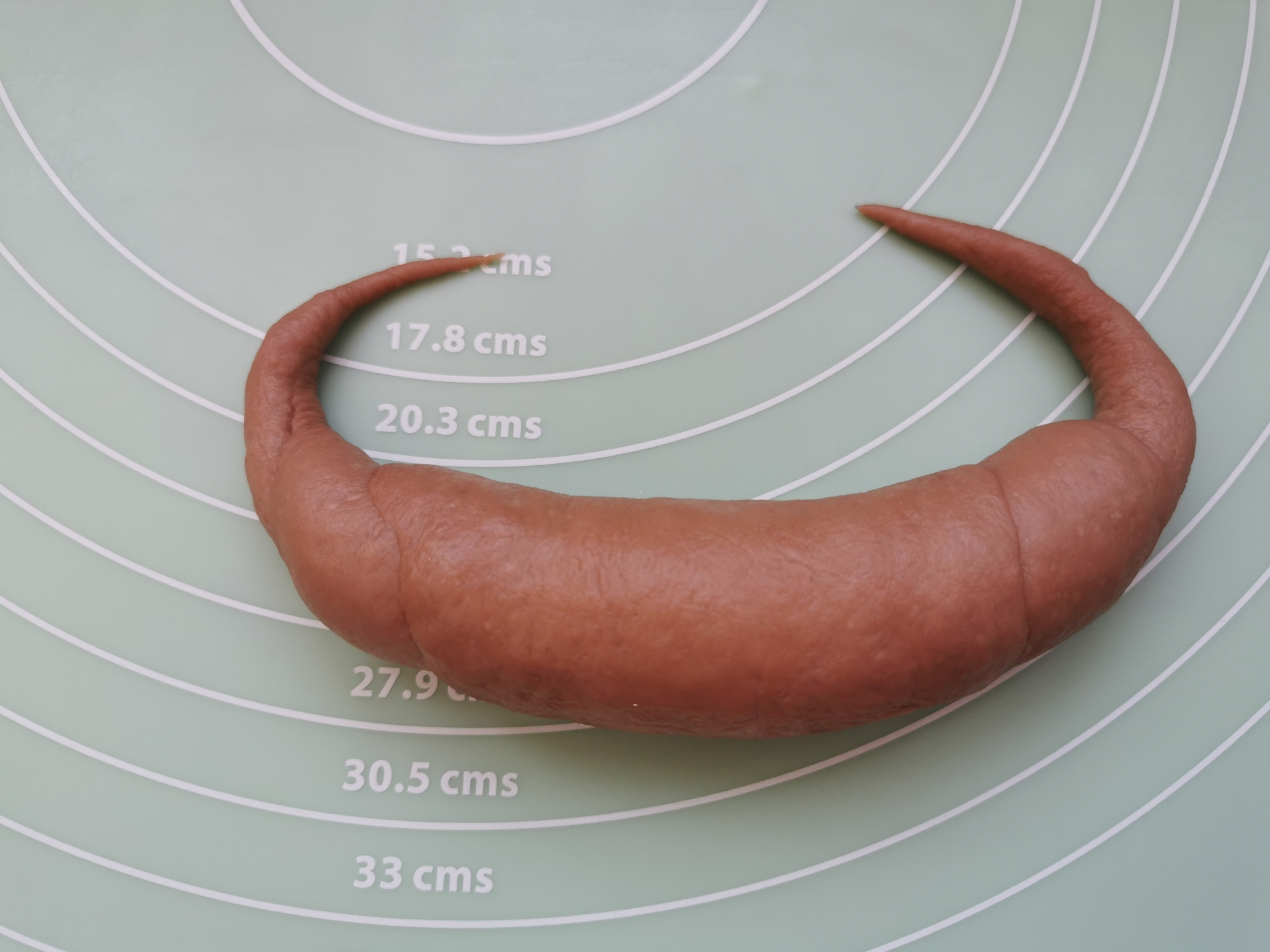 用了幾十次的牛角麵包配方，柔軟拉絲，放3天不會硬，比買的好吃