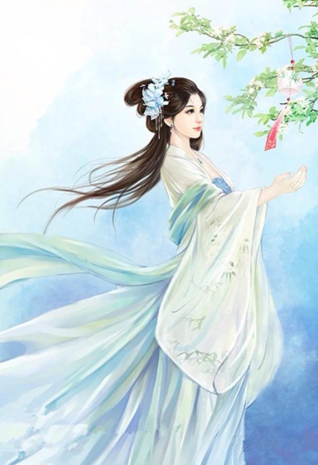 古风古韵的经典句子 若君为我赠玉簪，我便为君绾长发图片