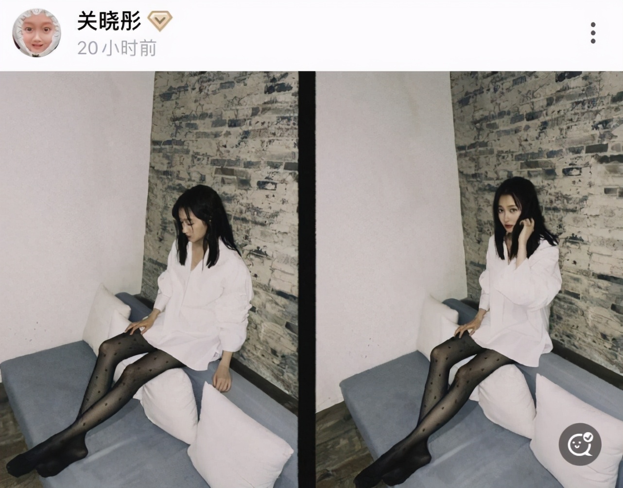 关晓彤换性感风一双又长又细的腿十分抢镜