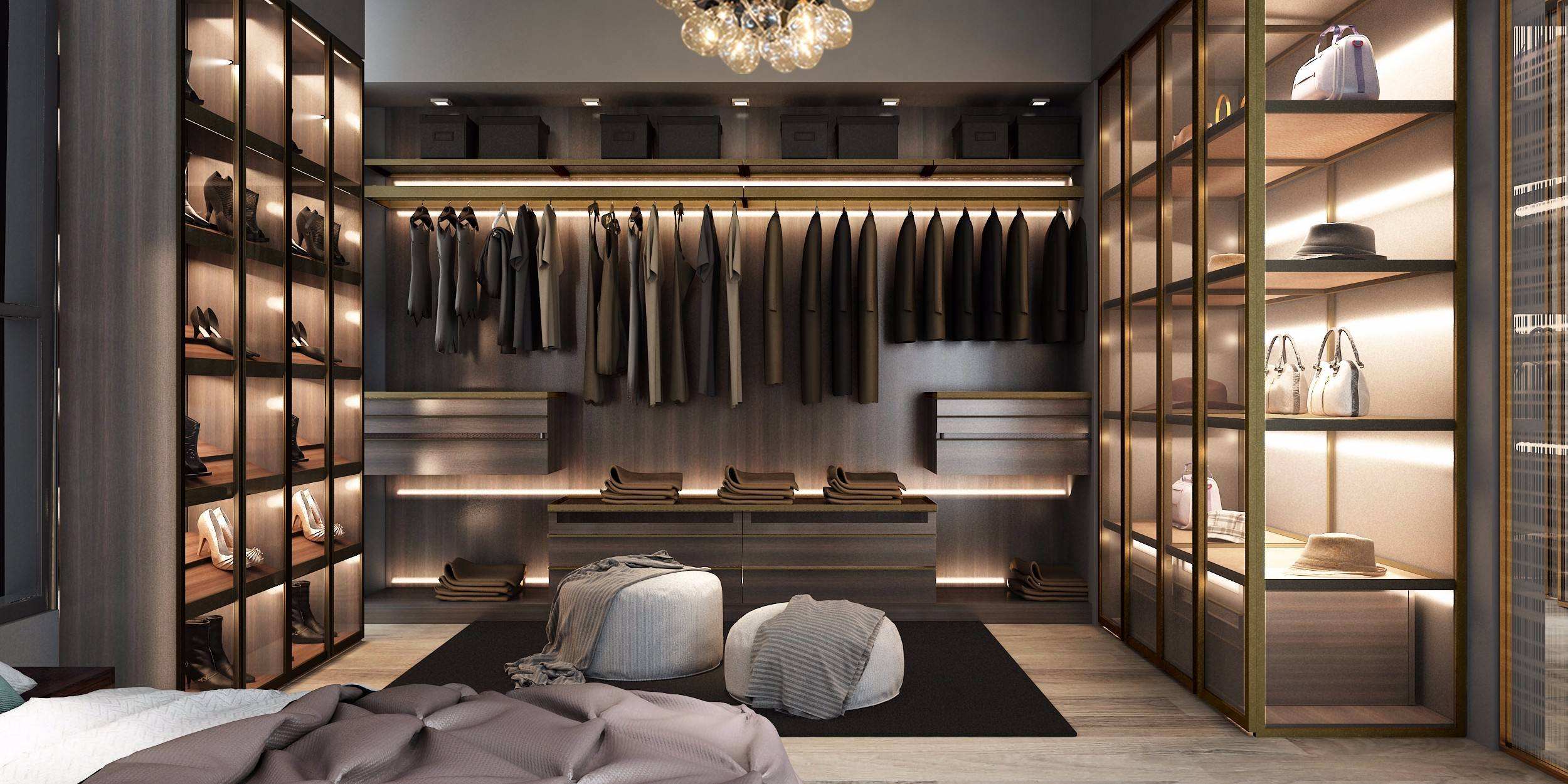 What is the appropriate depth of the wardrobe? Increase the depth of