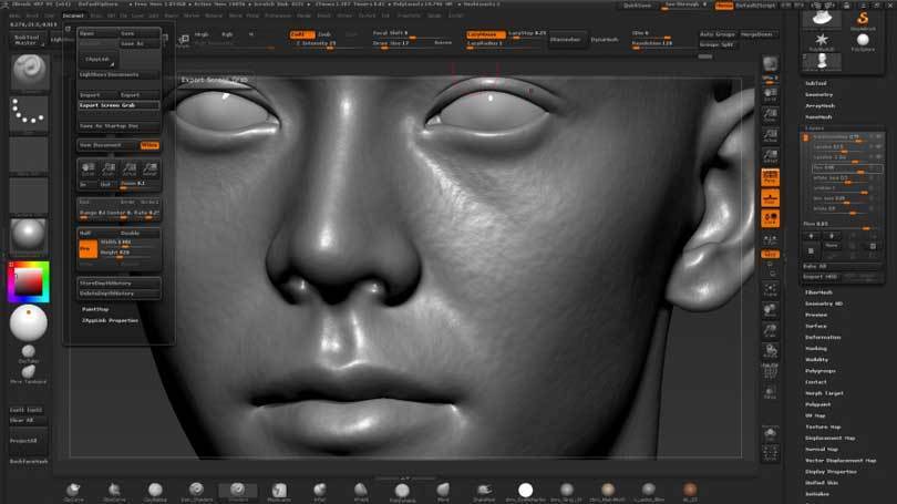 教学｜怎么创作逼真的头部模型，Zbrush头部细节雕刻教程