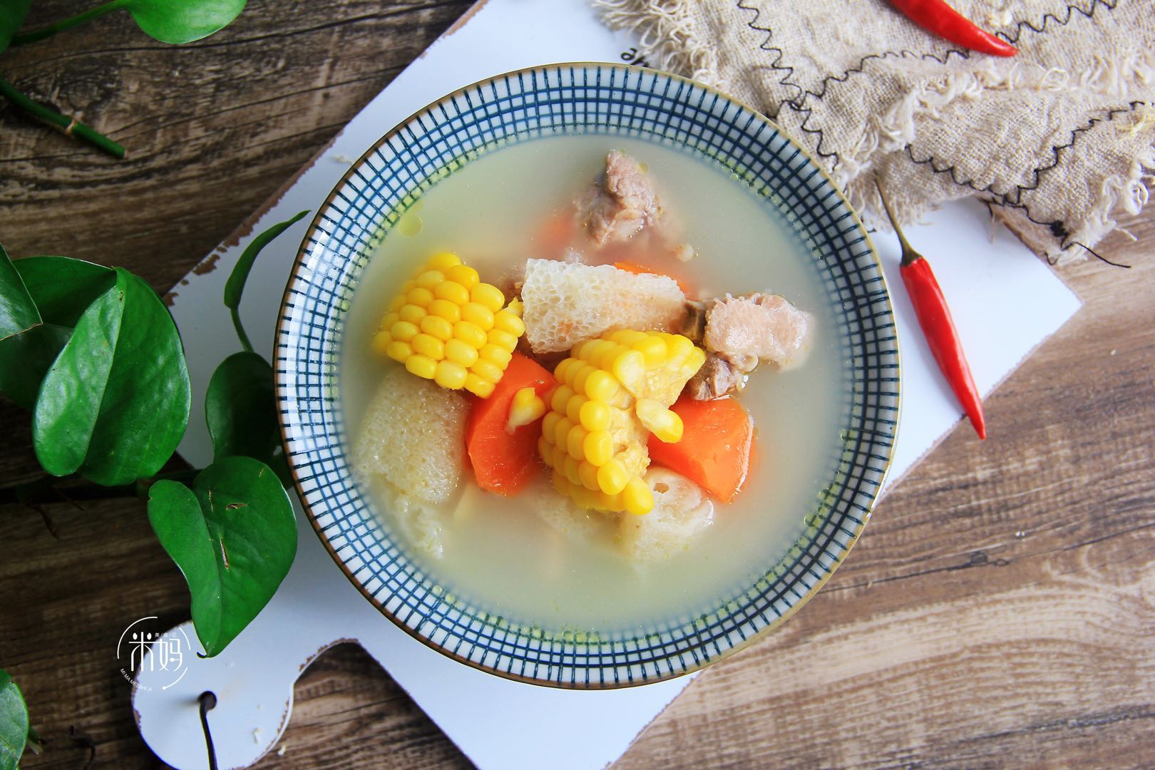 图片[3]-竹荪玉米胡萝卜排骨汤做法步骤图 也要多喝这碗汤鲜美润燥营养好-起舞食谱网