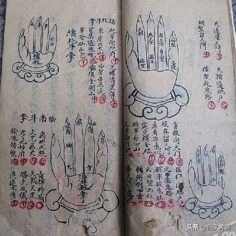 符咒类古籍——《道教掌诀手抄本》