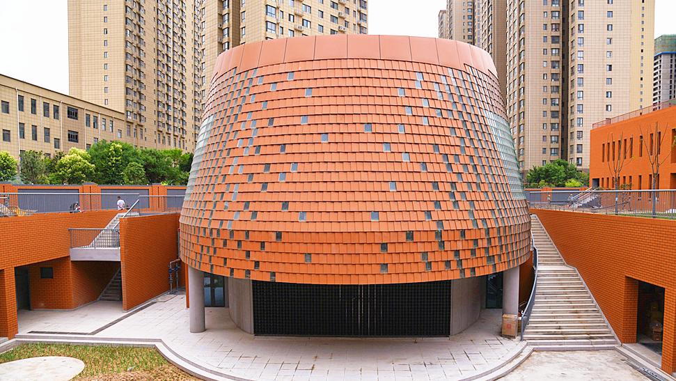 咸陽渭城中學新校區(qū)正式投用!高顏值實景圖(圖6)