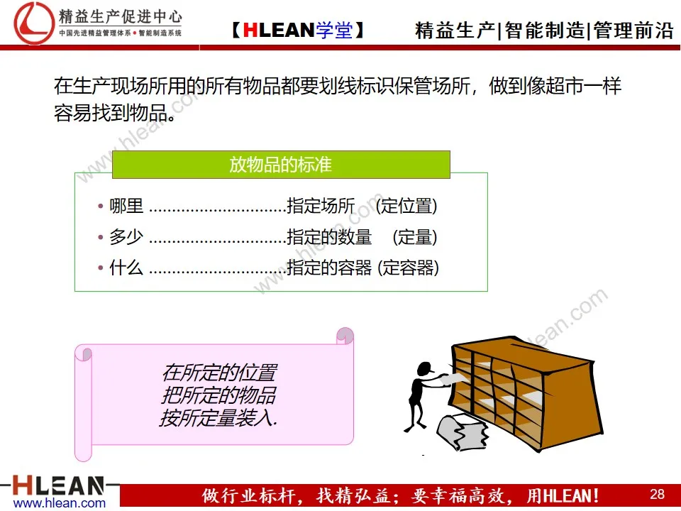 「精益学堂」5S与3定培训