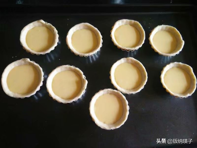 自制家庭版蛋挞，掌握其中几个技巧，蛋挞皮酥脆，蛋液嫩滑