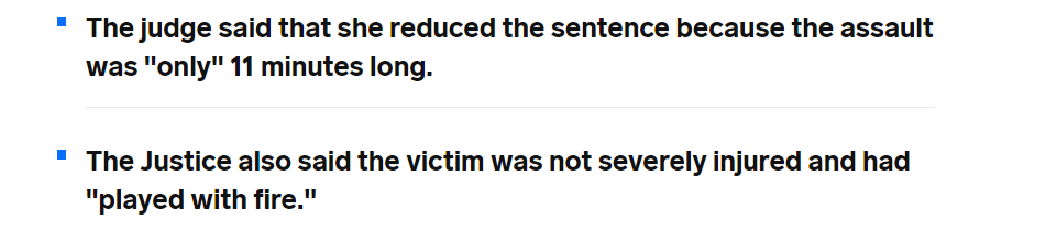 瑞士法官为强奸犯减刑，因为强奸时间只有11分钟，太短了