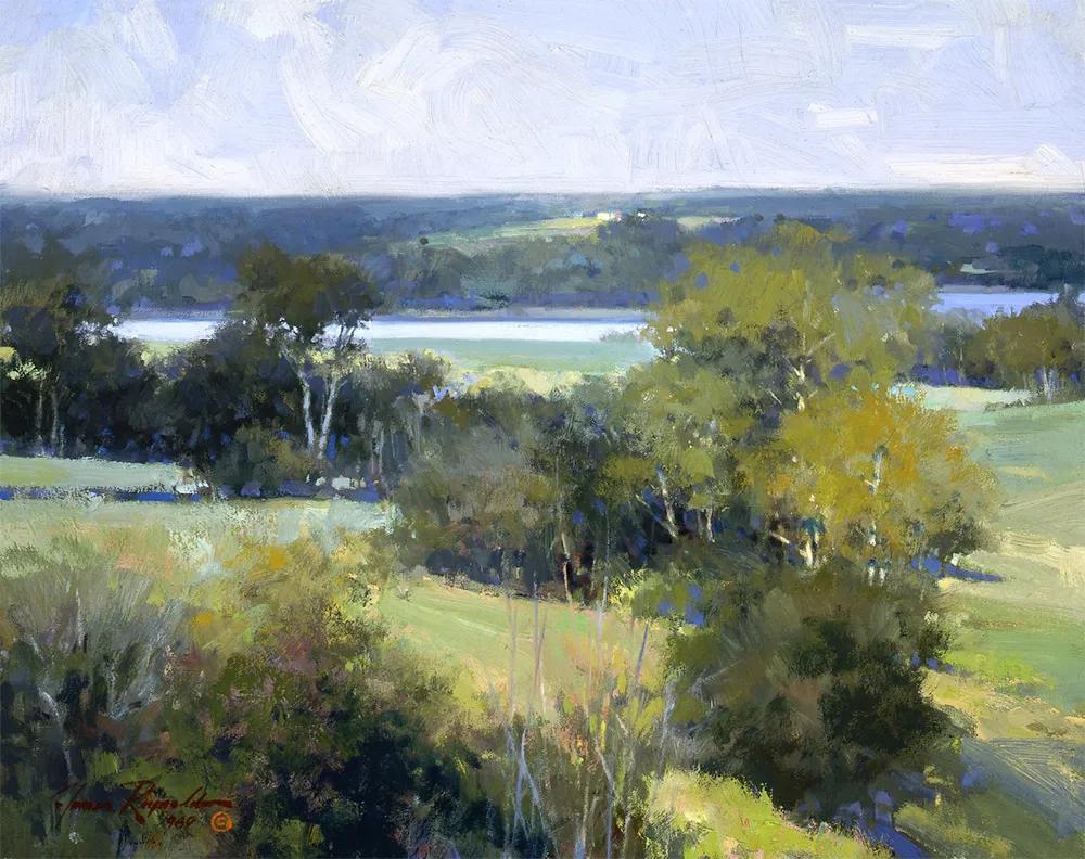 美国画家詹姆斯雷诺兹风景油画作品欣赏