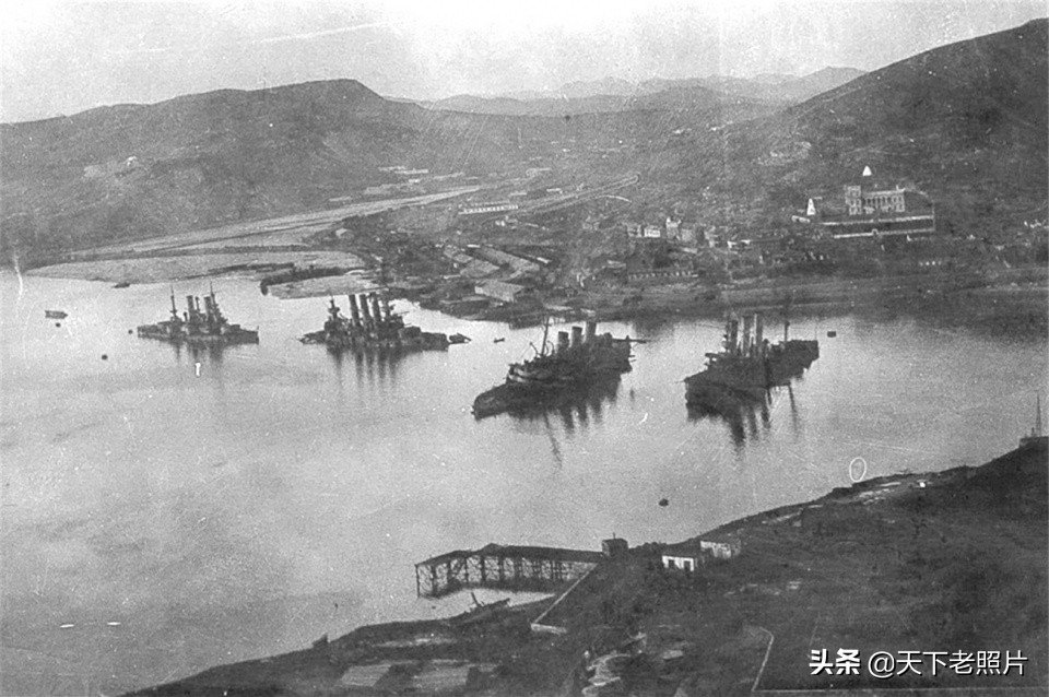 可恶！1904年日俄战争期间 占领旅顺的日军照片
