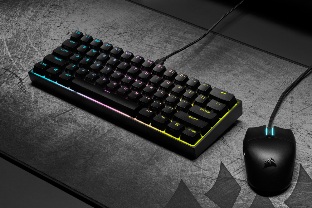尺寸小巧，个性十足—美商海盗船发布K65 RGB MINI 60%机械游戏键盘