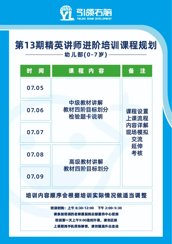 引领右脑第13期「精英讲师培训」报名开始