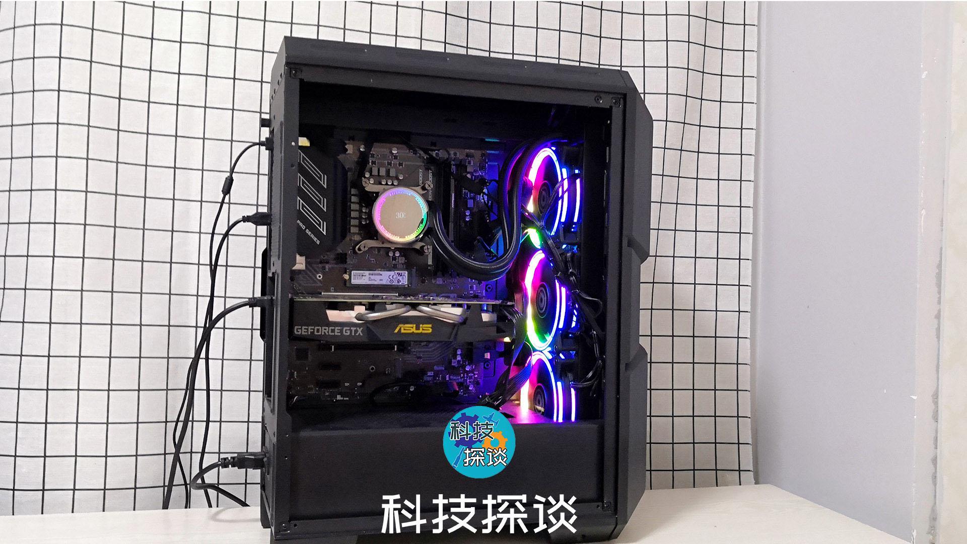 美商艾湃電競TiTan-360 PRO一體式水冷散熱器散熱上機實測效果展示