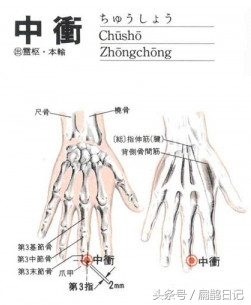 人体穴位大全--中冲穴:中风昏迷、热病心烦