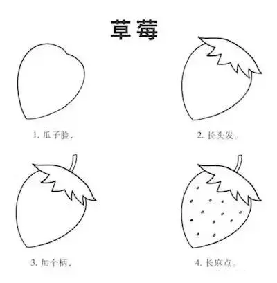 26个超简单的儿童简笔画，再也不怕幼儿园的手工作业了