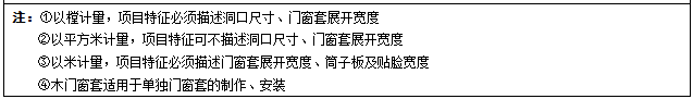 门窗工程的内容、计算规则、注意事项及经济指标