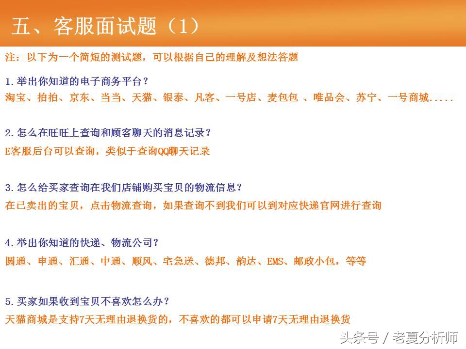 淘宝天猫客服基础培训（55页报告）
