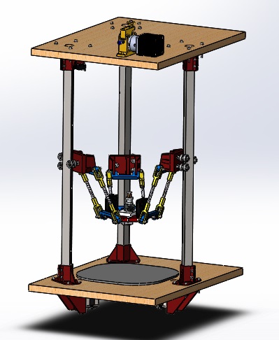 Delta Pi Reborn 3D打印机模型图纸 Solidworks设计